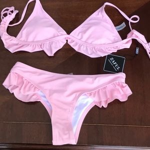 Zaful Pastel Pink Bikini